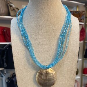 Beaded shell necklace